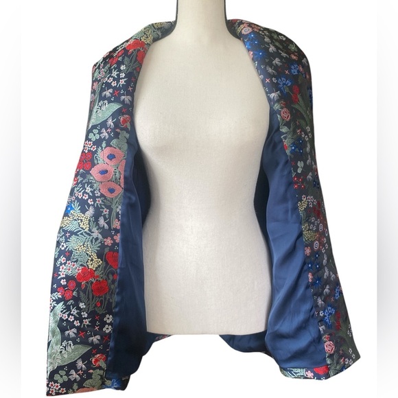 SUGAR+ LIPS embroidered blazer SZ S - Picture 5 of 8